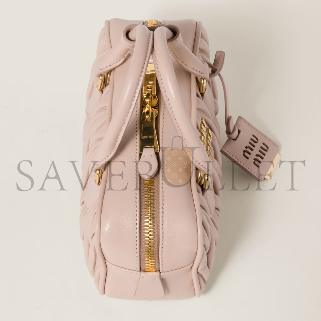 M1v M1v arcadie matelassÉ nappa leather bag 5bb142 (22*10.5*7.5cm)